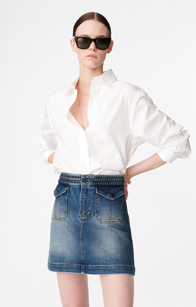 Naoto Skirt Light Indigo - VANESSA BRUNO