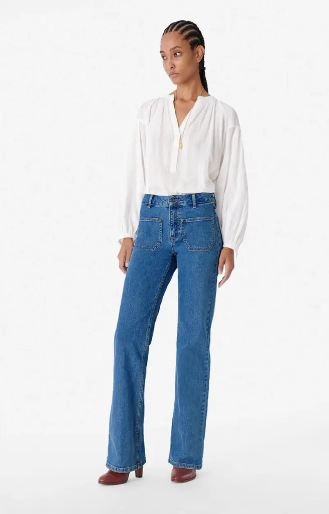 Dompay Flare Jeans Light Indigo - VANESSA BRUNO