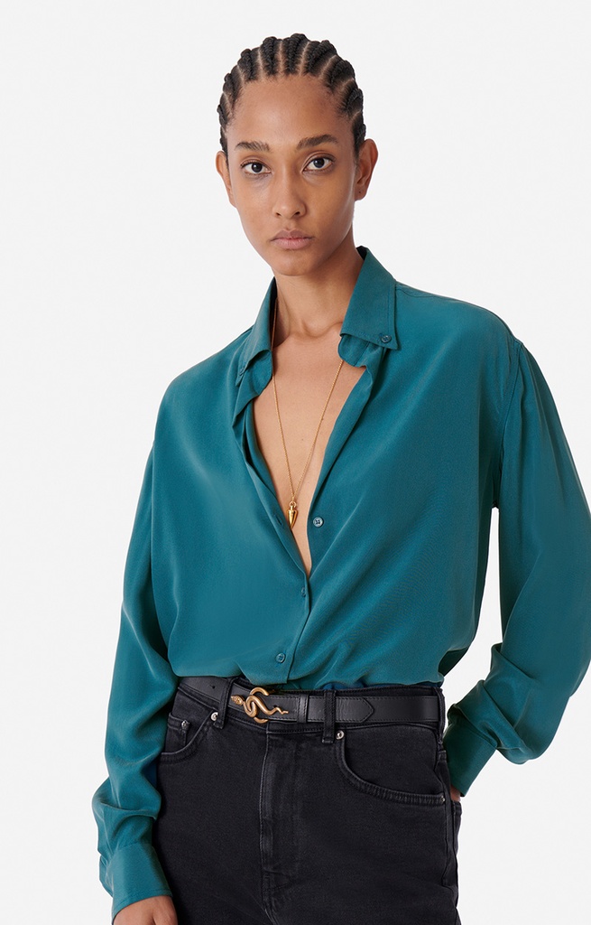 Druyat Shirt Iris Green - VANESSA BRUNO
