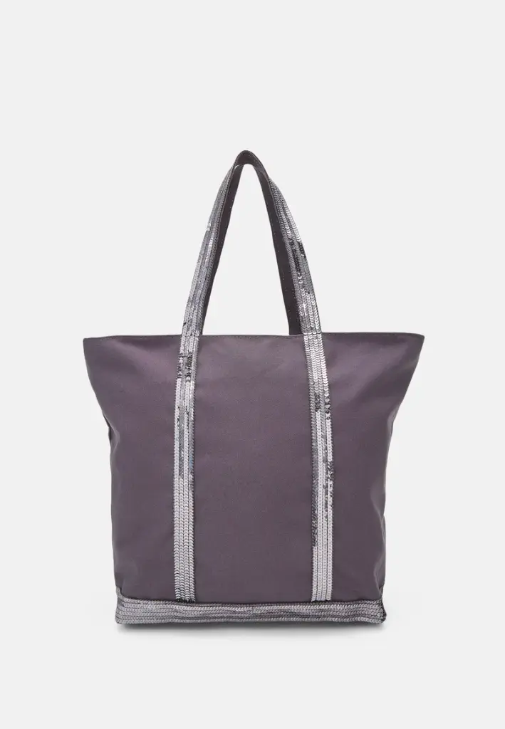 VANESSA BRUNO - Canvas M Cabas Tote Grey (Anthracite)