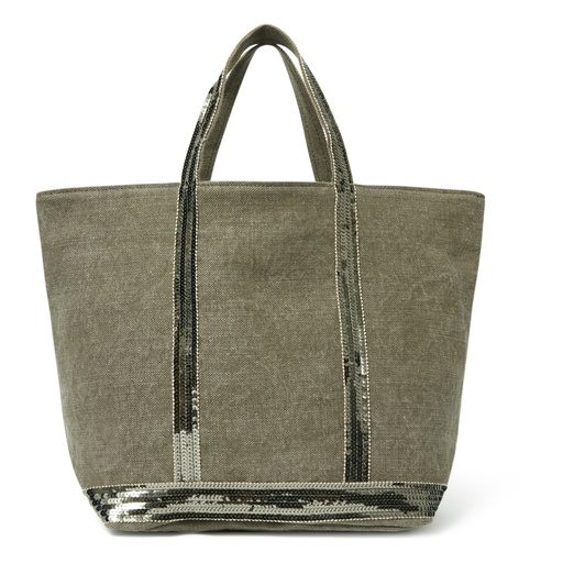 VANESSA BRUNO - Linen M Cabas Tote Kaki 