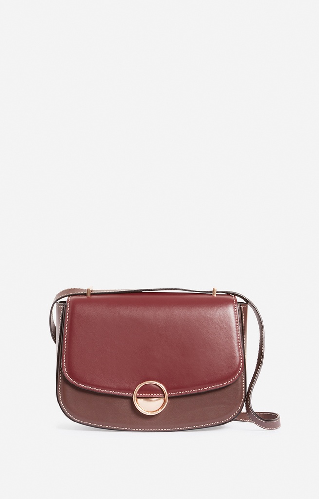 VANESSA BRUNO - Romy Flap Bag Burgundy