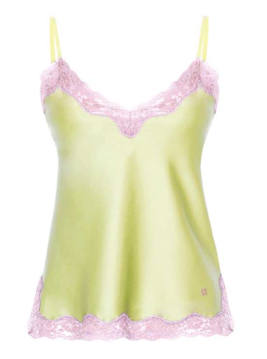 Silk Camisole, the Original, Lemonade - Lavender VANNINA VESPERINI