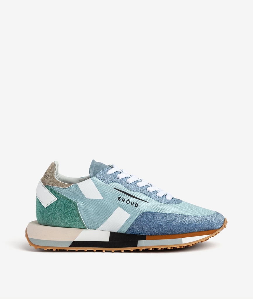 GHOUD VENICE - Sneakers Starlight Multi Low Mesh Glit Sky Turquoise W