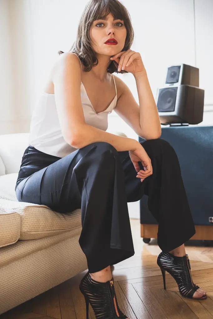 Silk Pants 'Jane' Black - VANNINA VESPERINI