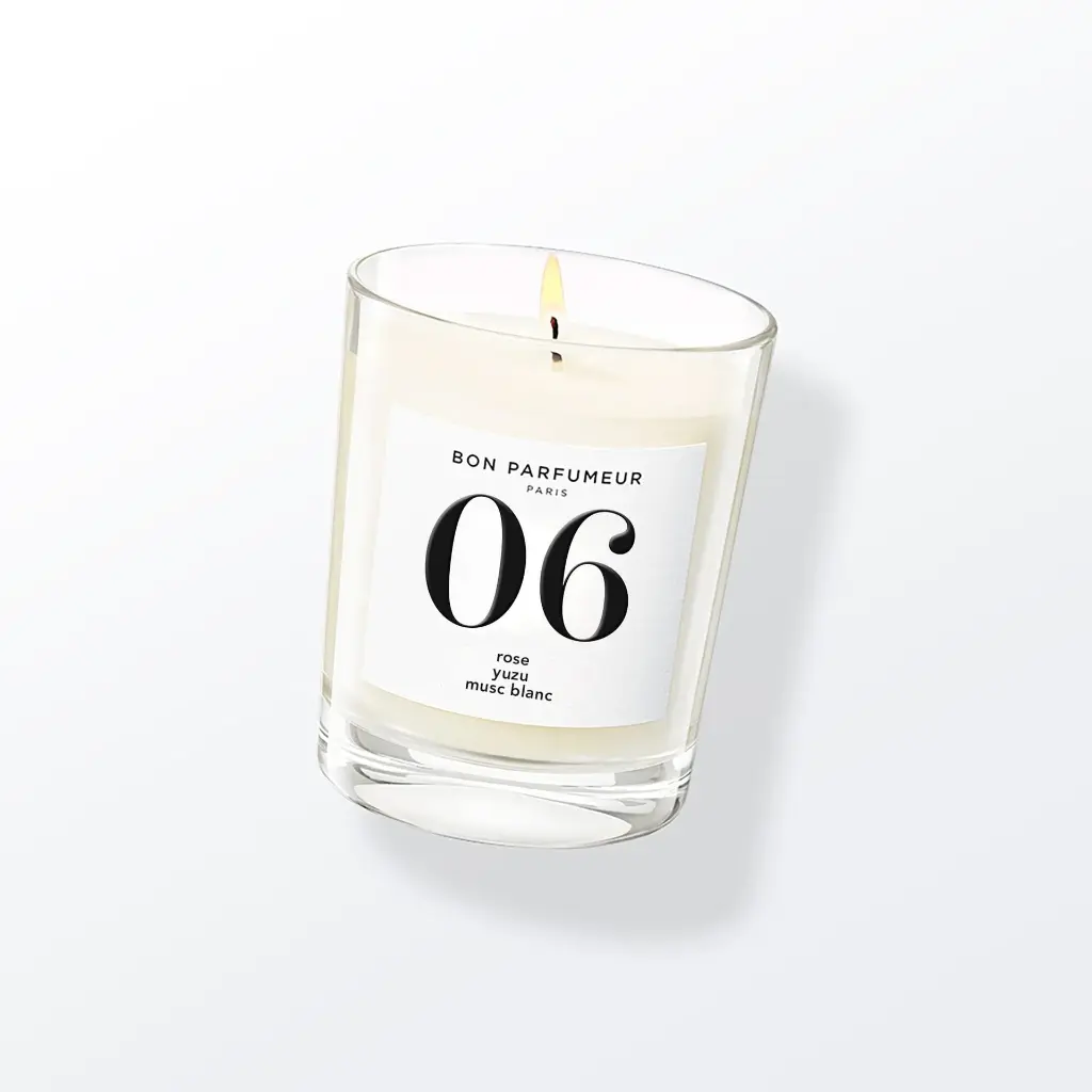 [BPBOUG180G06] BON PARFUMEUR - Candle #06 Rose, yuzu, white musk 