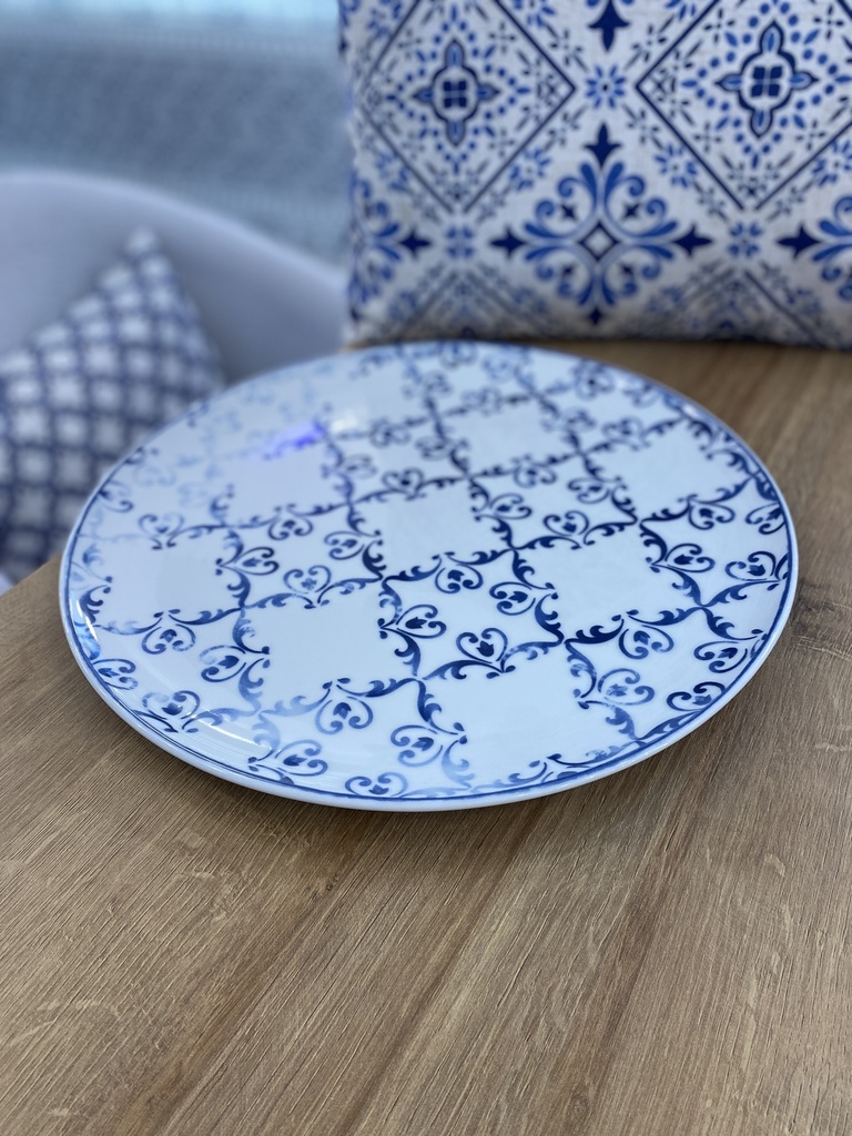 Azulejos Round Plate Blue - Vista Alegre