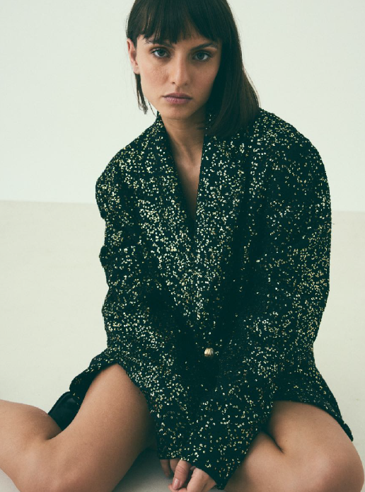 MARTIN MARTIN - ZIGGY Jacket Sequin Gold