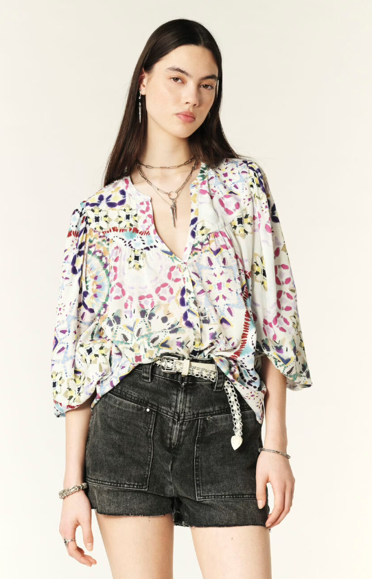BA&SH - LUIGI Floaty Printed Blouse