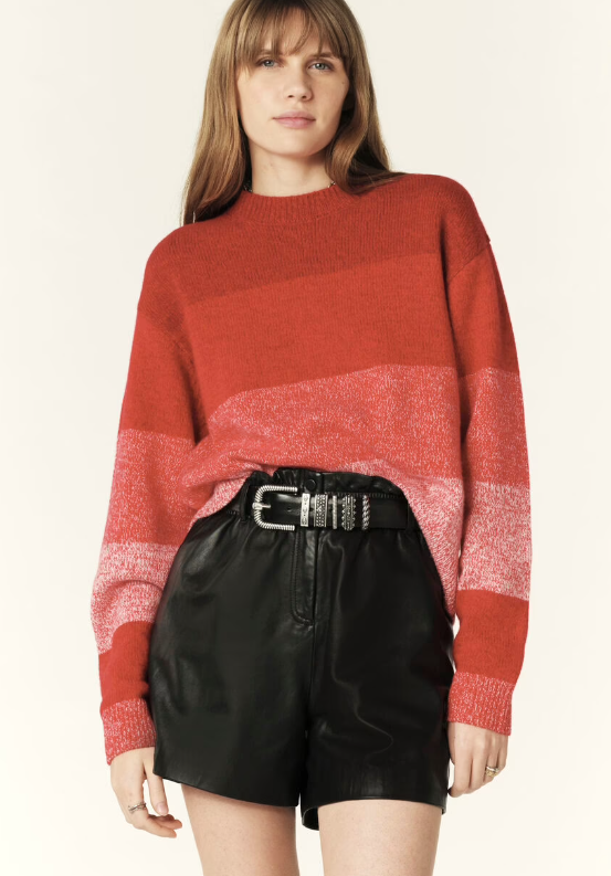 [1E24CAND] BA&SH - CANDY Round neck sweater 100% CASHMERE