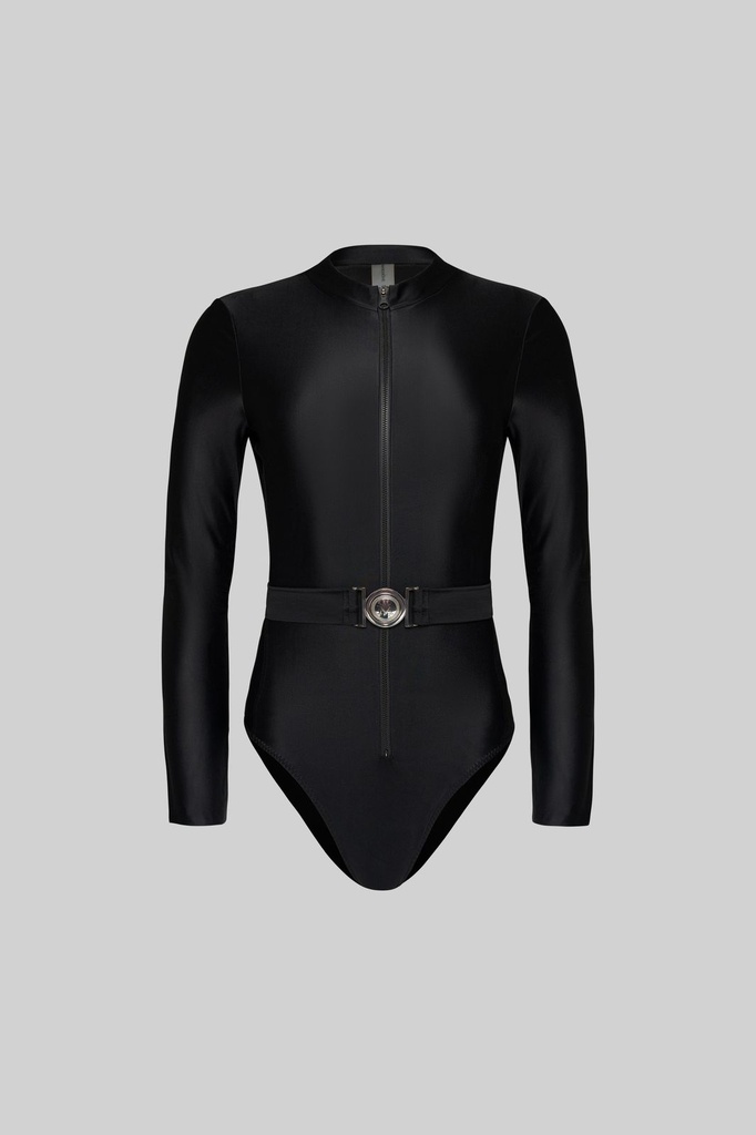 [SILVERBUCKLE] Swimsuit Black/silver buckle - MASCHONE