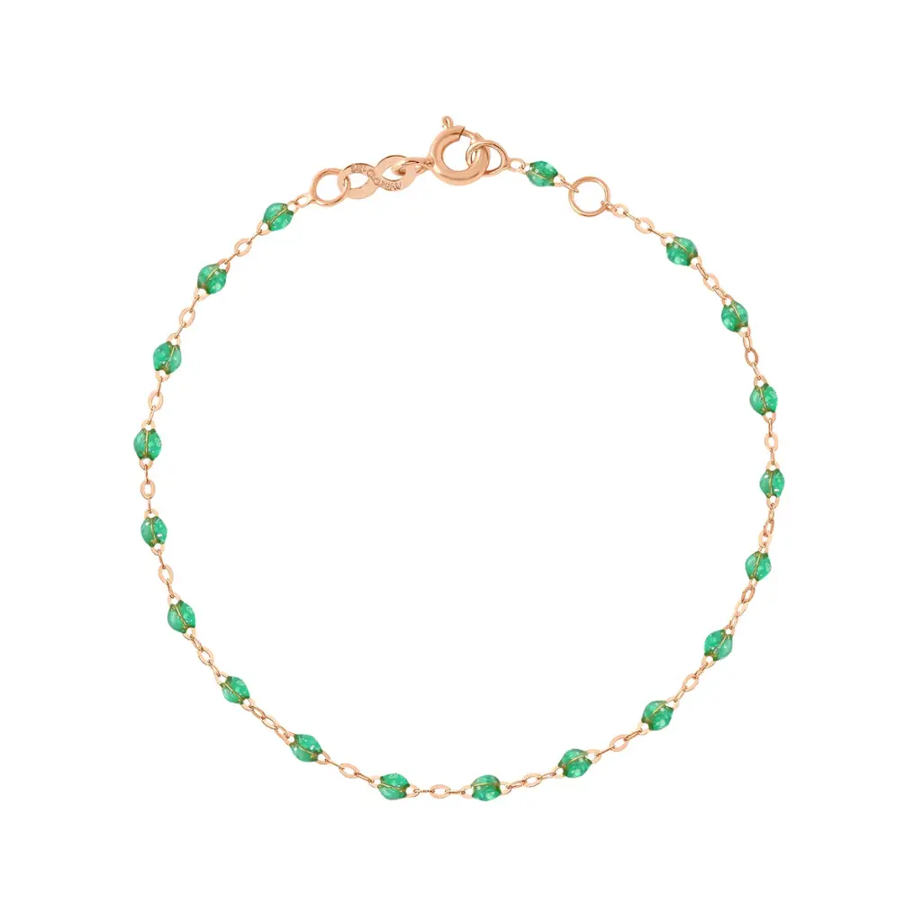 [B3GI001R60 17] GIGI CLOZEAU - Classic Gigi MINT Bracelet 18ct Rose Gold 17cm