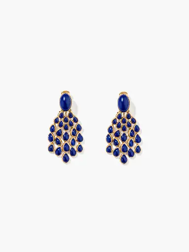 [CHKBO021LL MG] AURELIE BIDERMANN - CHEROKEE lapis lazuli earrings