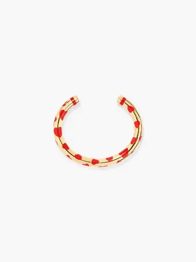 [FW24BR13 MG] AURELIE BIDERMANN -POSITANO Coral Hearts Bangle
