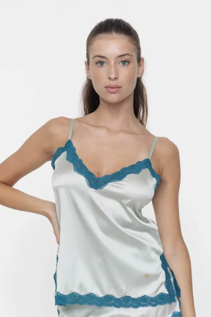 Silk Camisole, the Original, Jade - Imperial VANNINA VESPERINI
