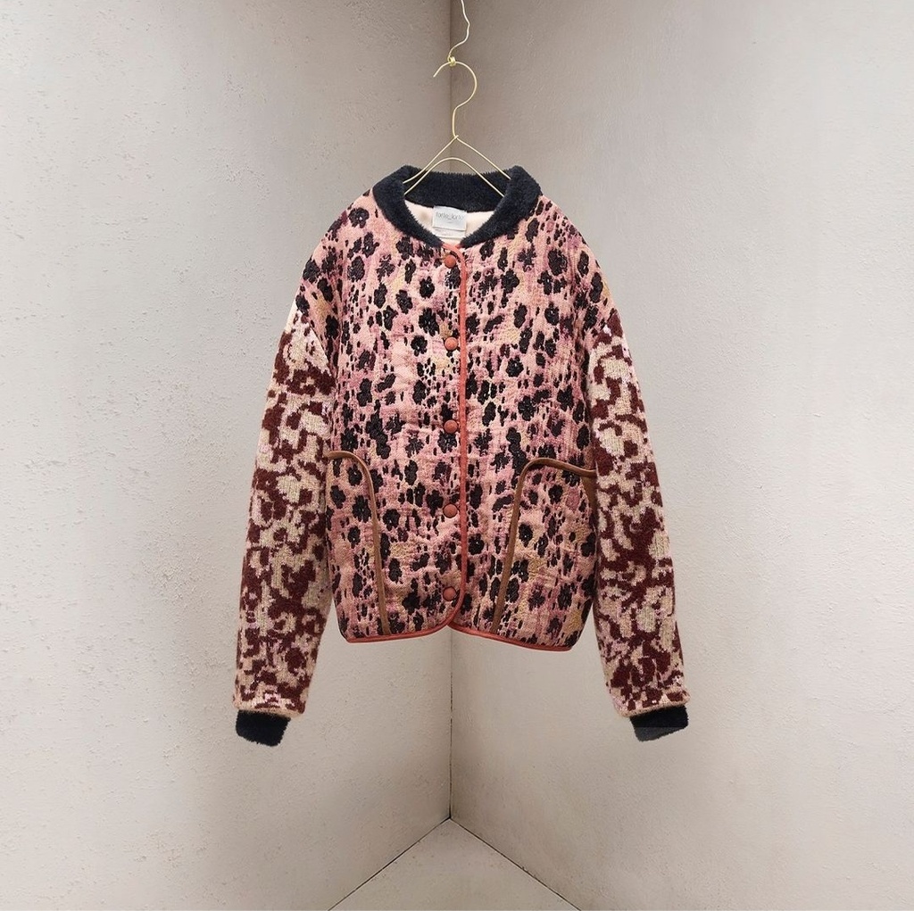 [12801_my coat] FORTE FORTE - "les fleurs camou" jacquard bomber