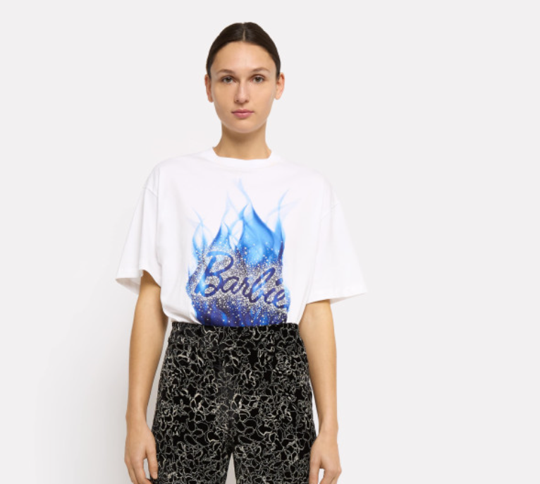 [W24BARBHOMER] ROSEANNA - Barbie X Roseanna Homer T-Shirt