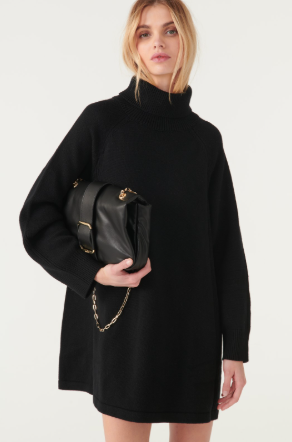 [1H24MEDE] BA&SH - MEDEE Mini Dress Black