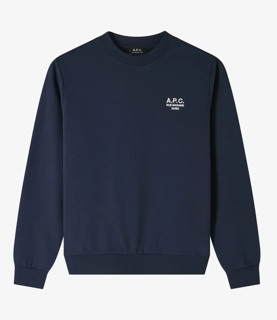 [COHBV-M27913] Unisex STANDARD Rue Madame sweatshirt Navy - A.P.C.