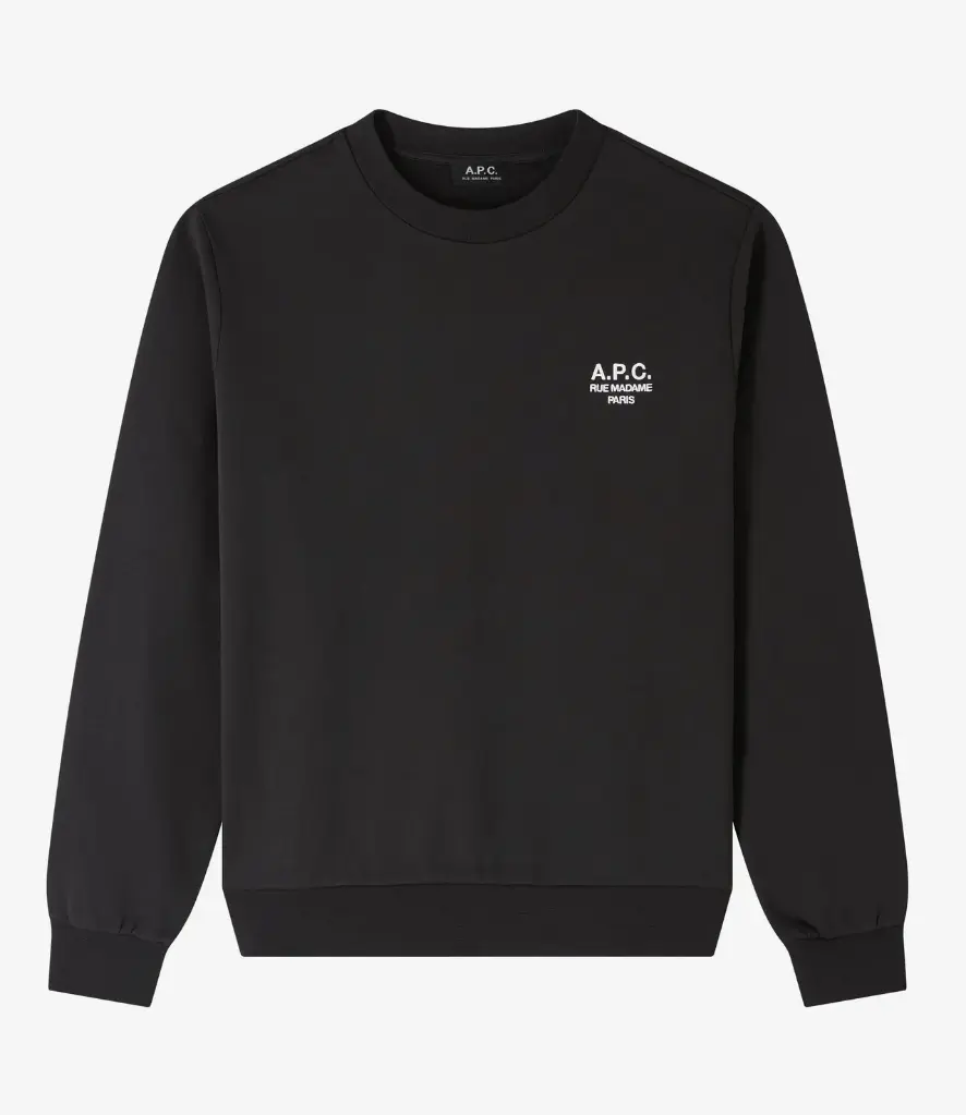 [COHBV-M27913] Unisex STANDARD Rue Madame sweatshirt Black - A.P.C.