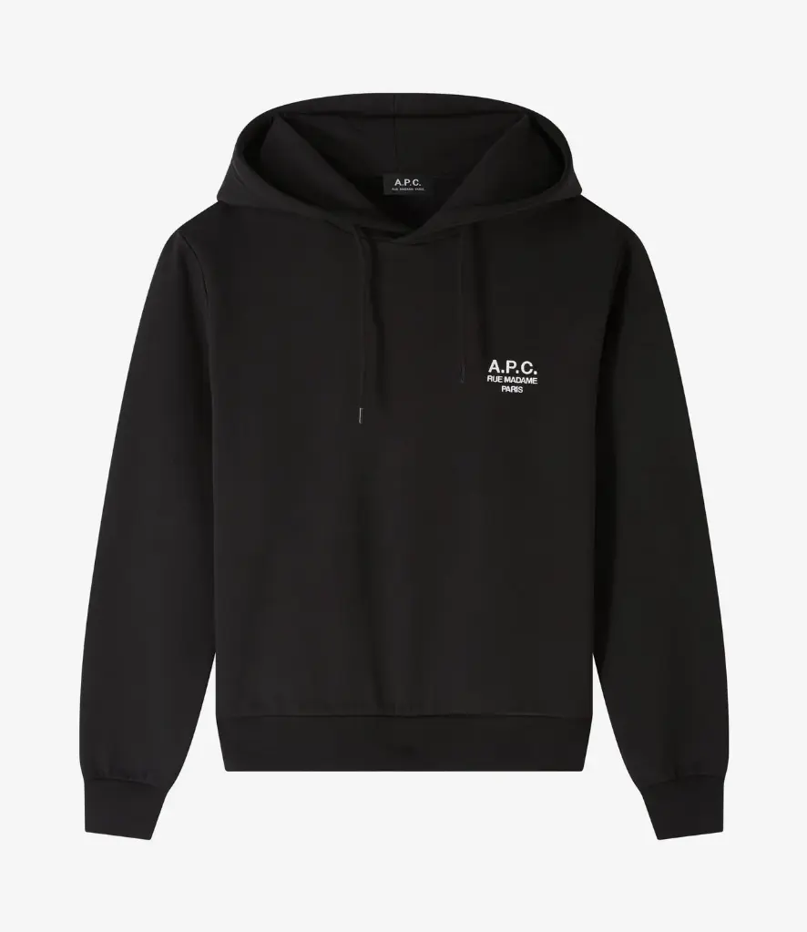 STANDARD Rue Madame hoodie Black - A.P.C.