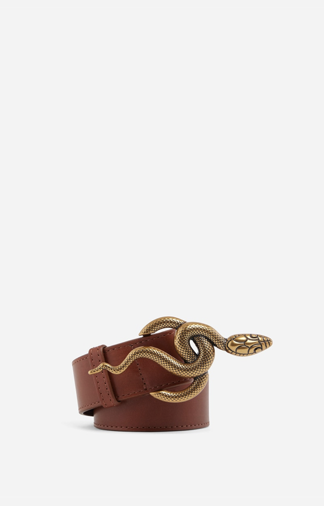[2EVD53-V42411] VANESSA BRUNO - Cleo Belt Cognac 35mm 