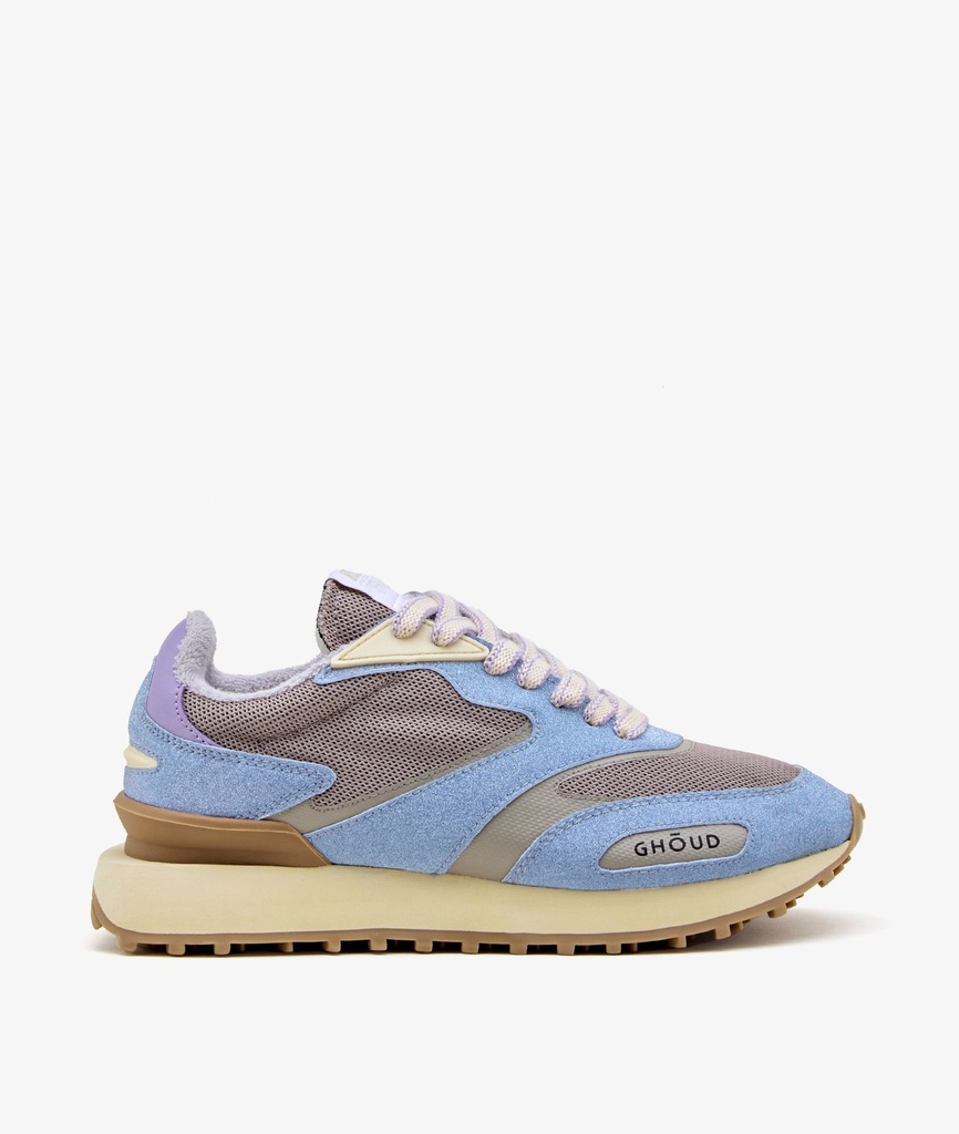 GHOUD VENICE - Sneakers Rush One 2.0 Low Mesh Glitter Taupe Sky W