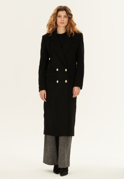 [TI00MDNT001] MARTIN MARTIN - DIDIER black cashmere coat