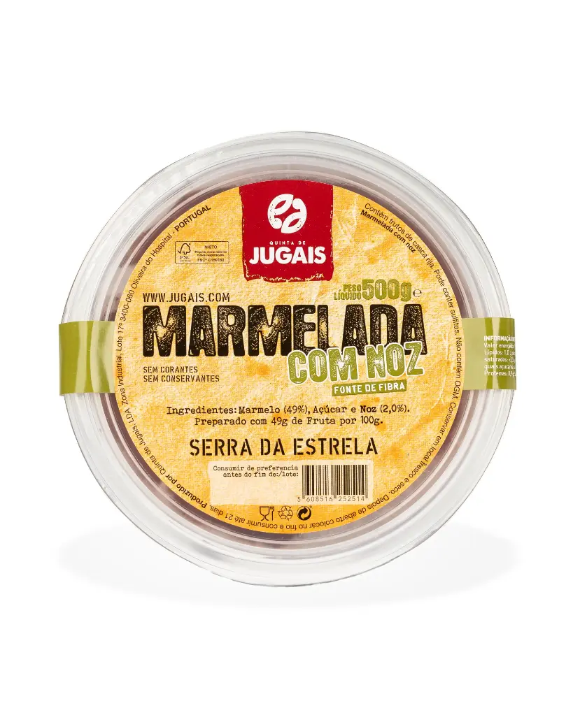 [10209010] Quince Paste with Walnuts 500g - Quinta de Jugais 