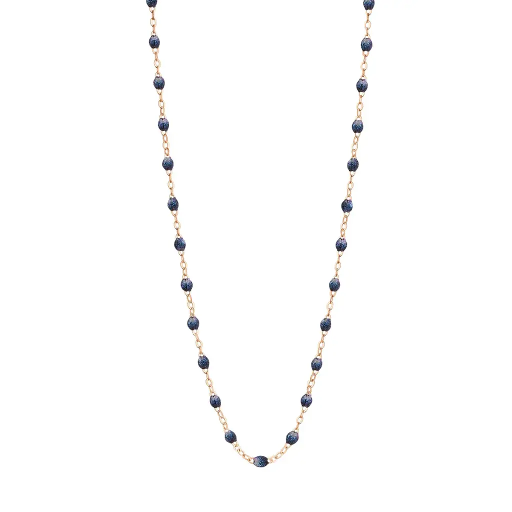 [B1GI001R50 45] GIGI CLOZEAU - Classic Gigi MIDNIGHT Necklace 18ct Rose Gold 45cm