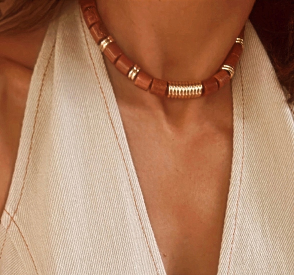 [SAO252] Necklace Nevada Terracotta - SAONA