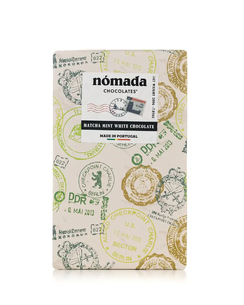 [301024] Tablet White Chocolate Matcha/Mint 200g - Nomada 