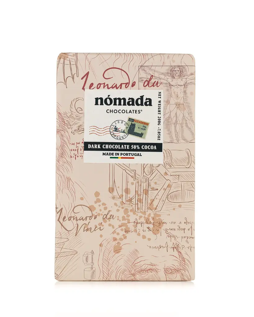 [301017] Tablet Dark Chocolate 50% Leonardo Da Vinci 200g - Nomada  