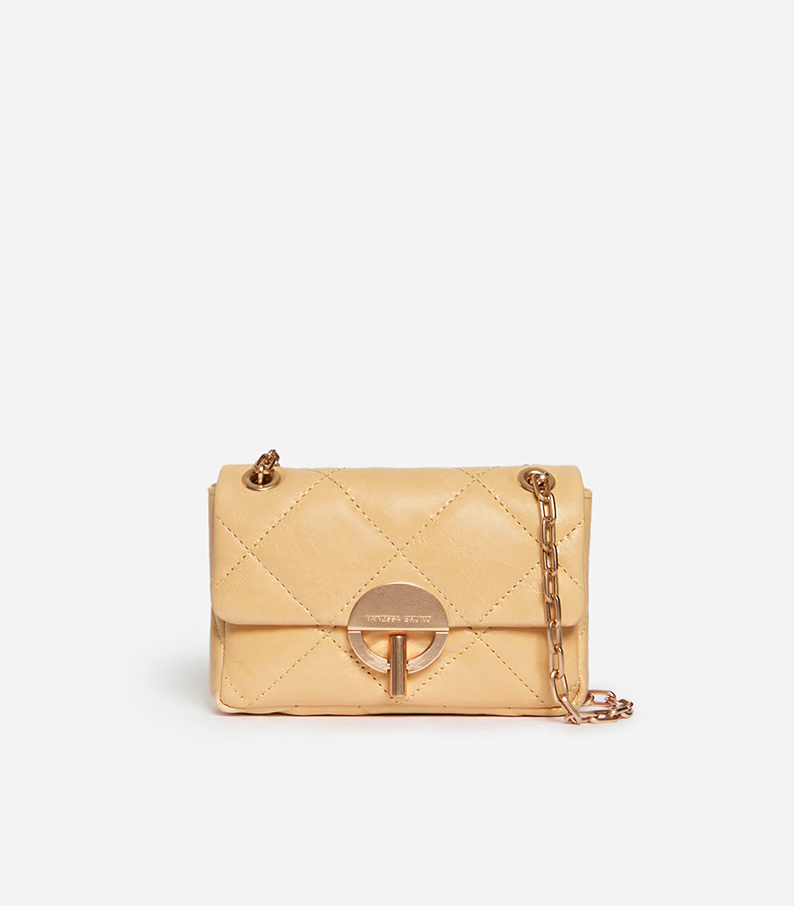 [4HVD84-V40326 225] VANESSA BRUNO - Nano Moon Quilted Butter