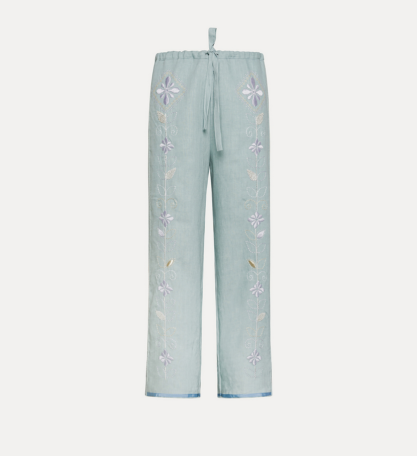 FORTE FORTE - Drawstring linen trousers for women