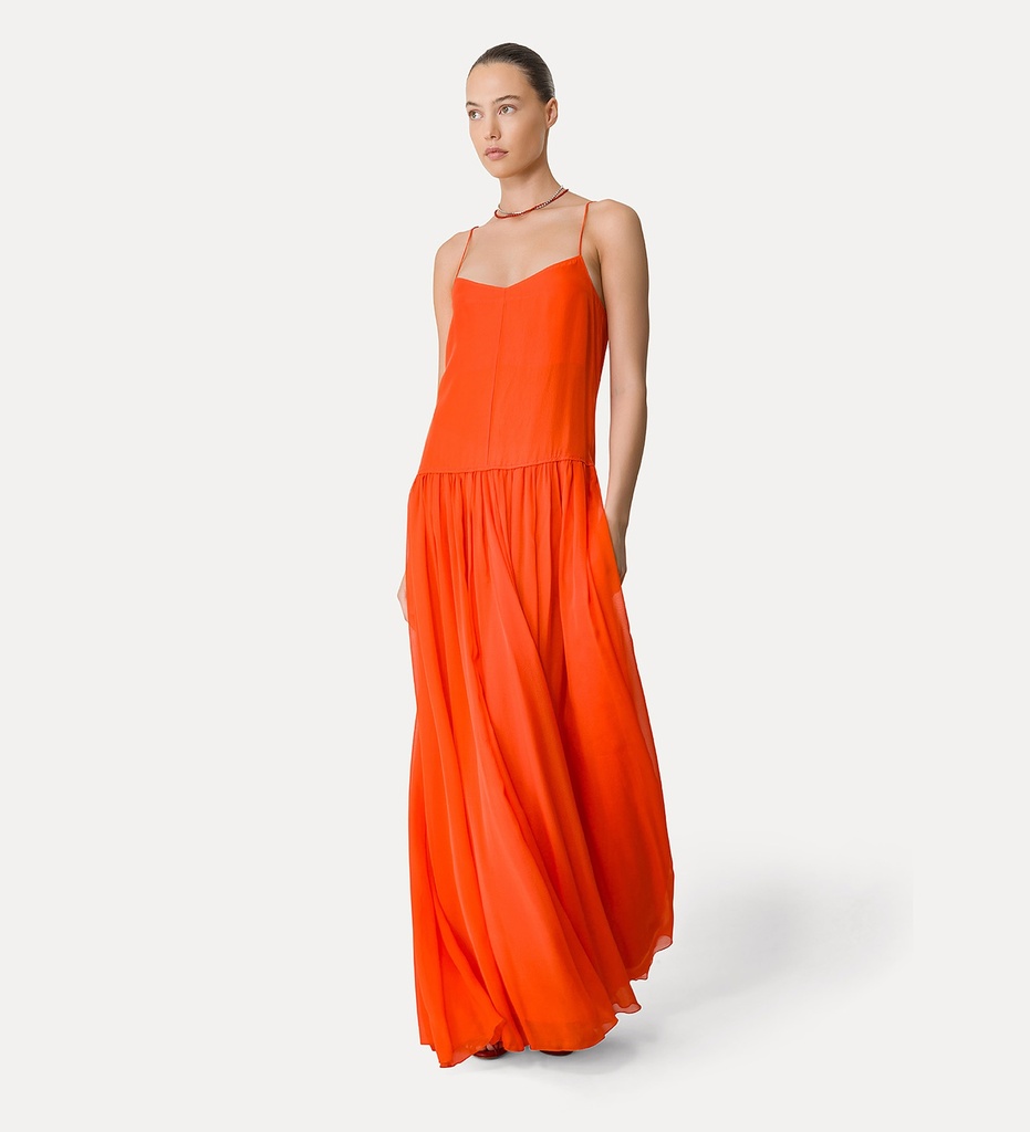 FORTE FORTE - Habotai Silk Straps Dress