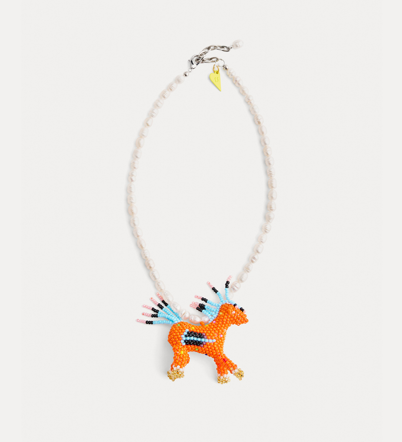 [13951_my jewel] FORTE FORTE - Short Beads Magic Horse Necklace