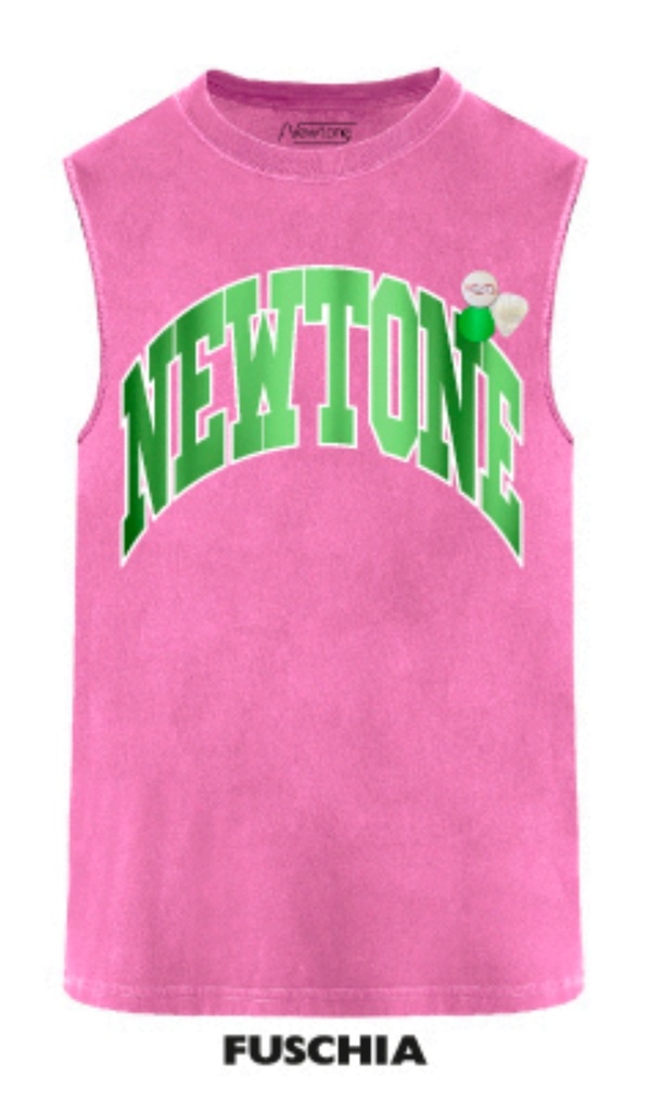 [SS25TSBTONE] NEWTONE - Tshirt Biker Tone Fuschia