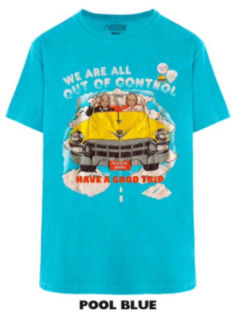 NEWTONE - T-Shirt Trucker Control Pool Blue