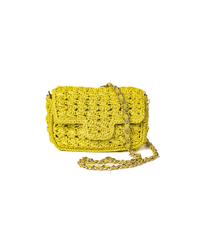 Lucrezia Crochet Lime - BIDINIS BAGS 