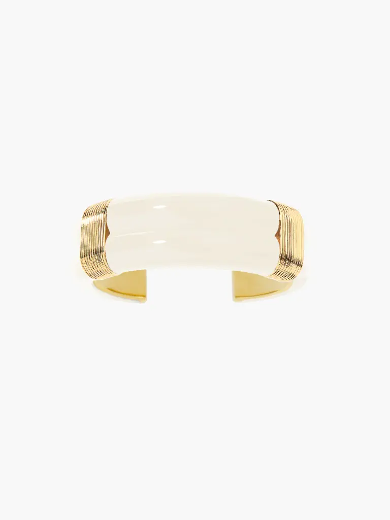 [KATBR04 MG MM] AURELIE BIDERMANN - KATT Ivory large bracelet