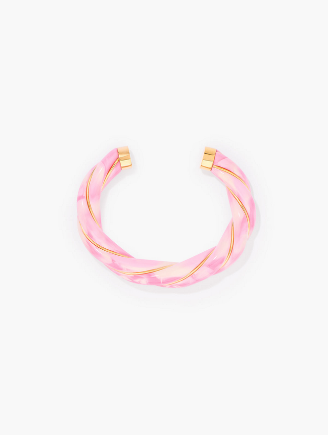 [SS25BR11 MG] AURELIE BIDERMANN - DIANA Bracelet Pink/Ivory Tie & Dye