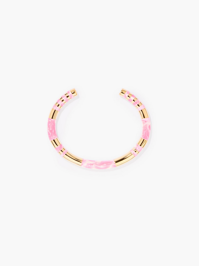[SS25BR13 MG] AURELIE BIDERMANN - Positano Bracelet Pink Tye and Dye