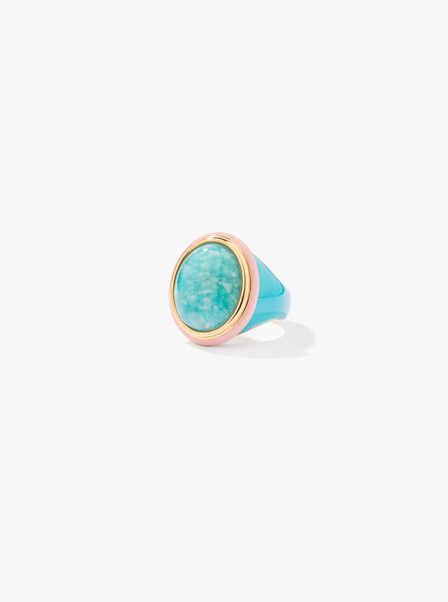 [SS25BA09 MG] AURELIE BIDERMANN - TABARIN Amazonite Ring 54mm