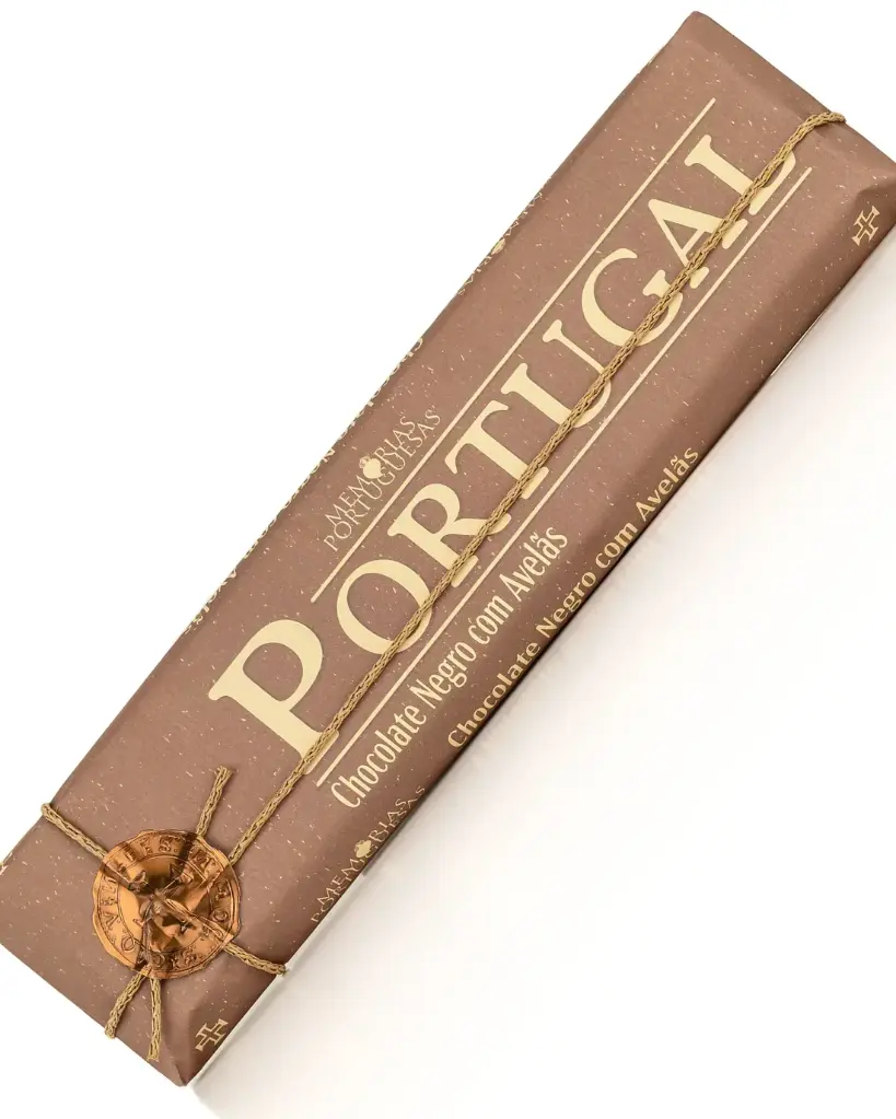 [201007] Dark Chocolate Tablet with Hazelnuts "Portugal" 300g