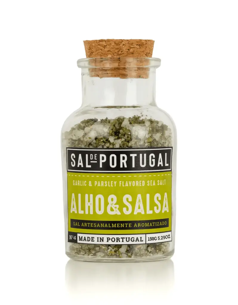 [730002] Aromatized Salt Garlic and Parsley Sal de Portugal 150g