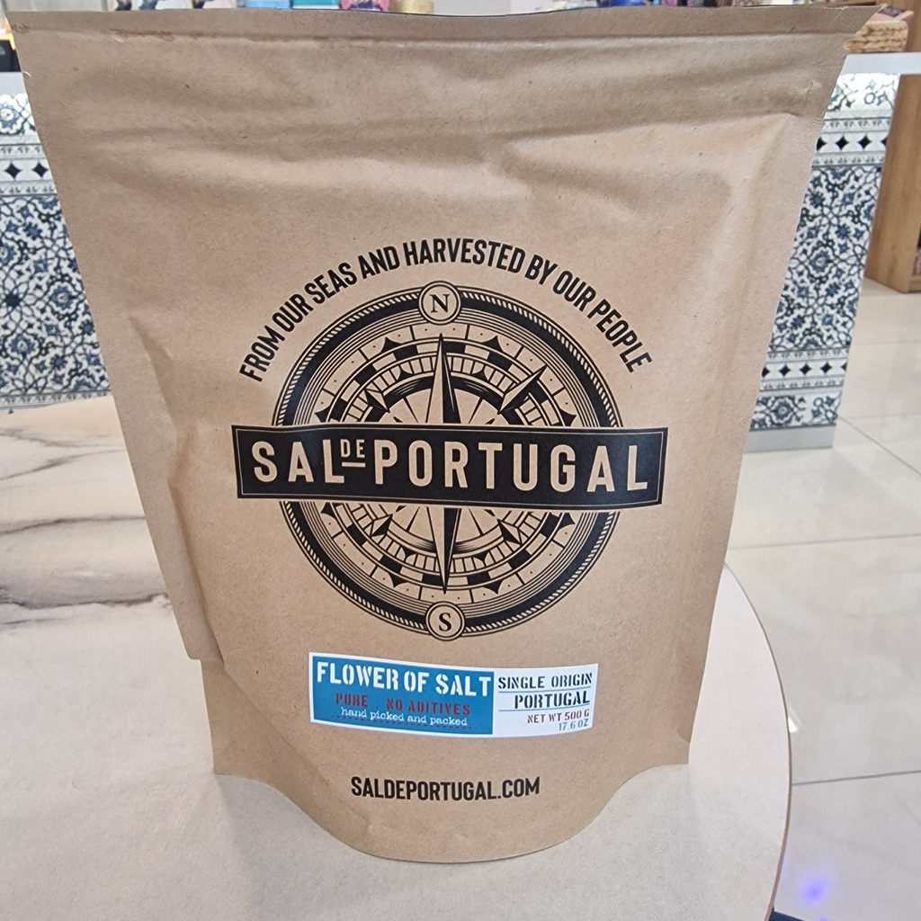 [RGL081020] Flower of Salt Refil Bag 500g Sal de Portugal - Quinta de Jugais