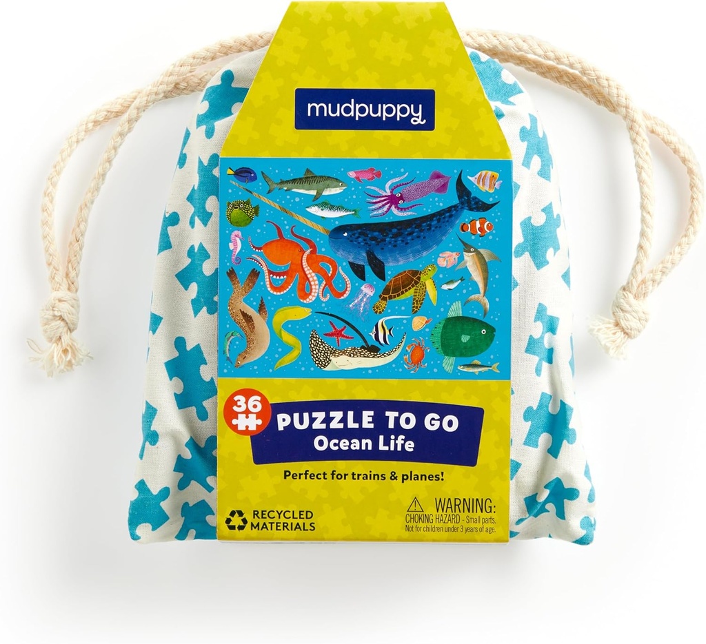 Mudpuppy Ocean Life – 36 Piece Puzzle to Go 