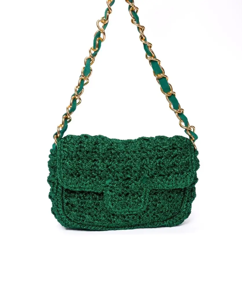 Event BIDINIS LUCREZIA COTTON LUREX DEEP GREEN