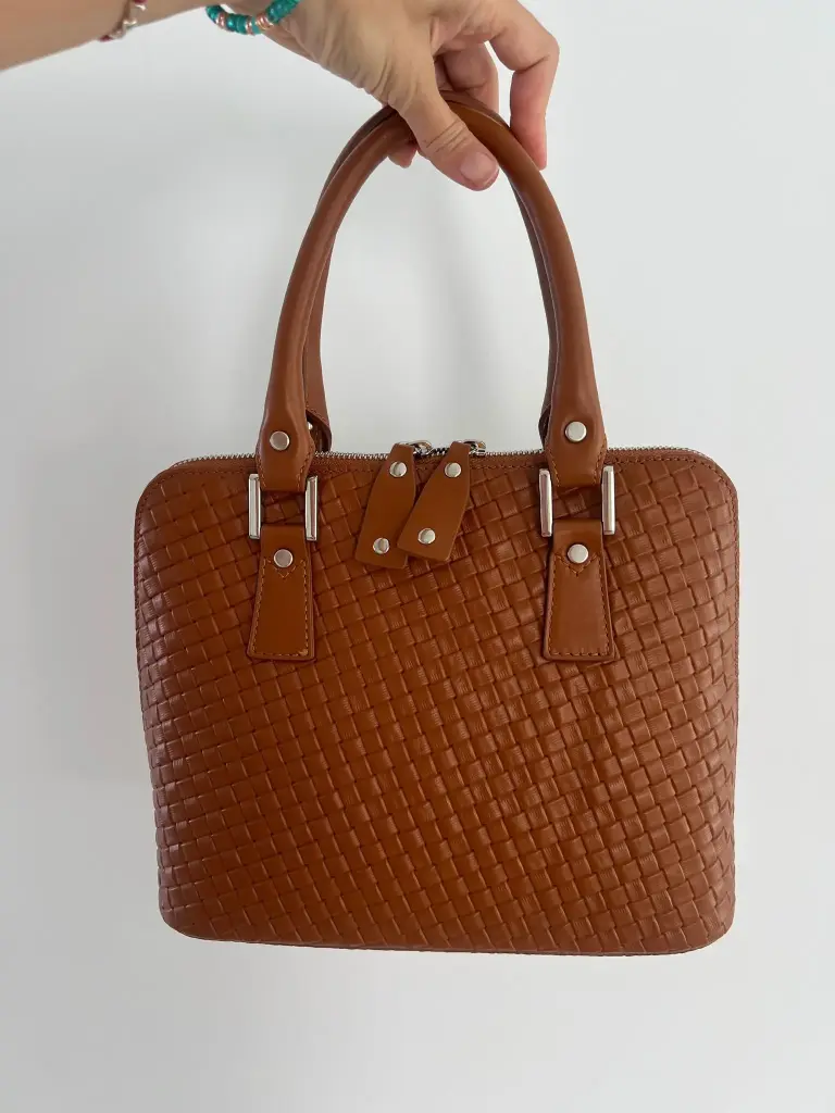 Event BIDINIS BUGATTI Interwoven print leather BISCOTTO